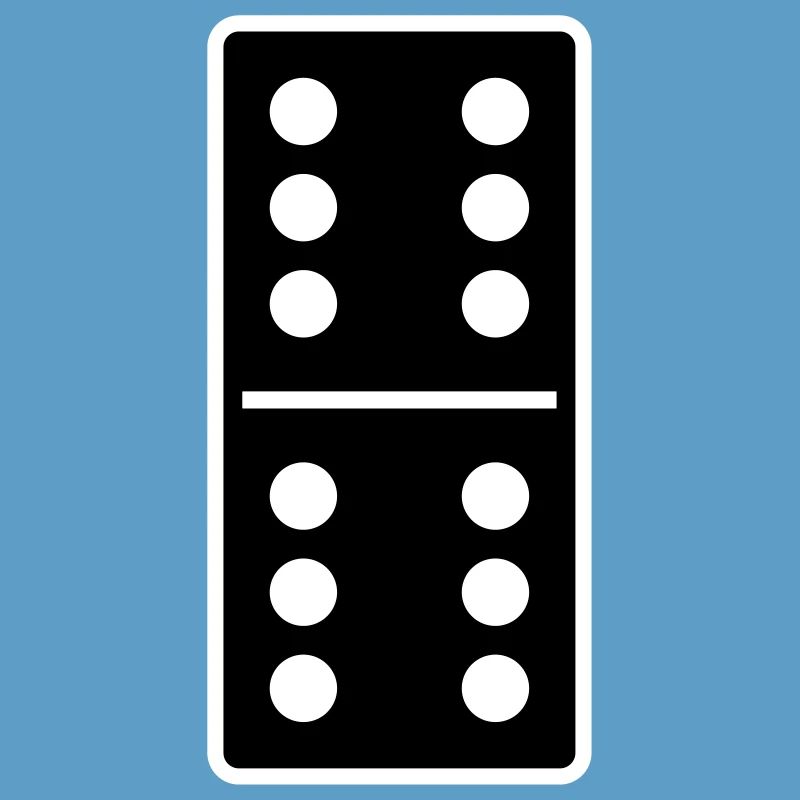 DOMINO STONE 6: 6 - VARIABLE COLOR - VECTOR DESIGN!