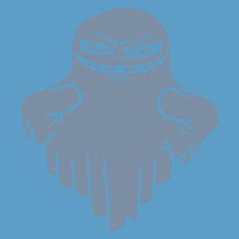 Comic schwebender Monster Geist