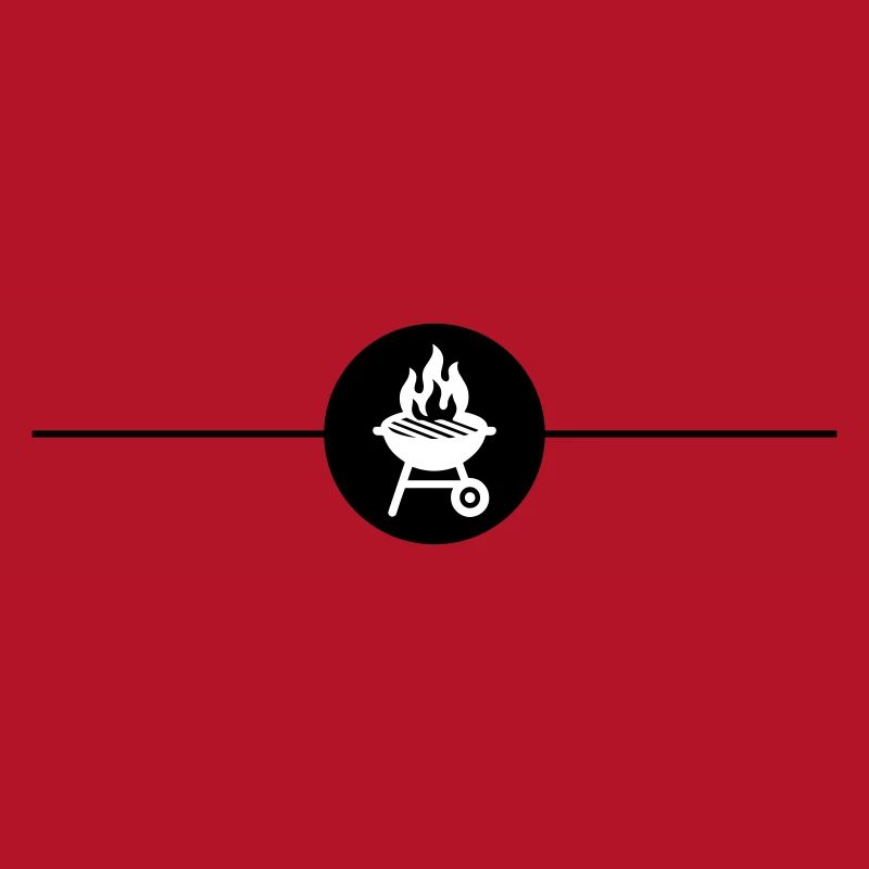 Symbole du gril Ligne de grillades