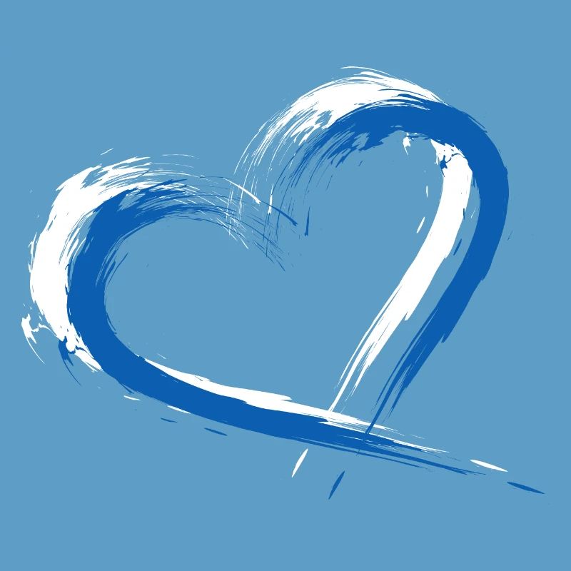 Drapeau de coeur couleurs de drapeau de la Grèce