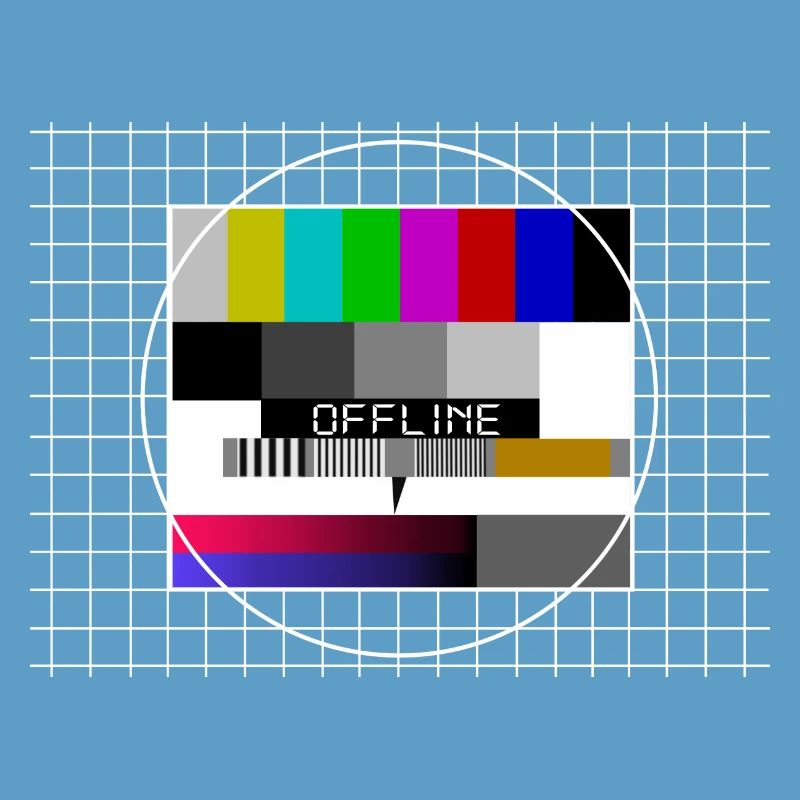 offline, internet, test image, tv