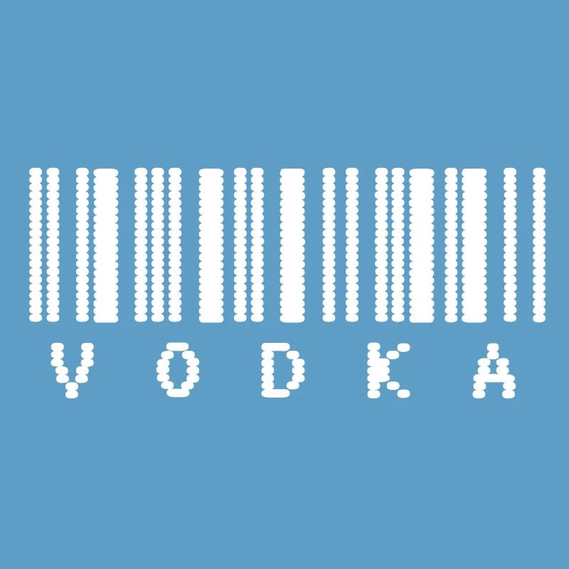 Typographie du code-barres de la vodka