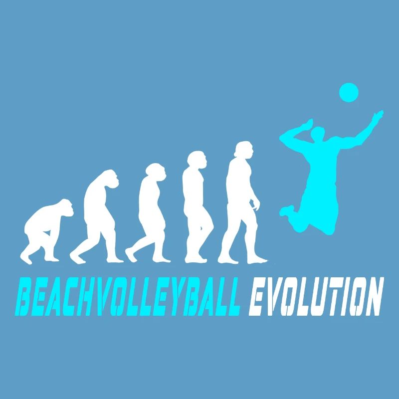 Conception d'évolution de volleyball de plage / idée cadeau