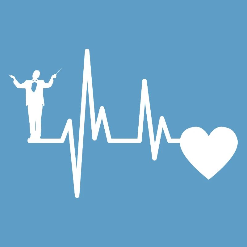 Dirigenten Herzschlag Dirigent Musiker EKG Musik