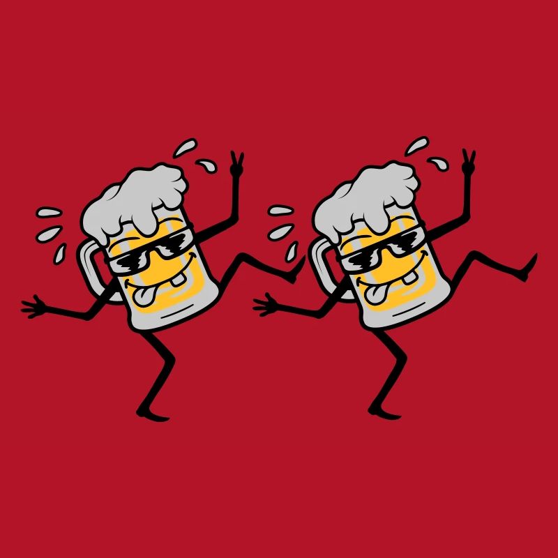 2 dancing party beers