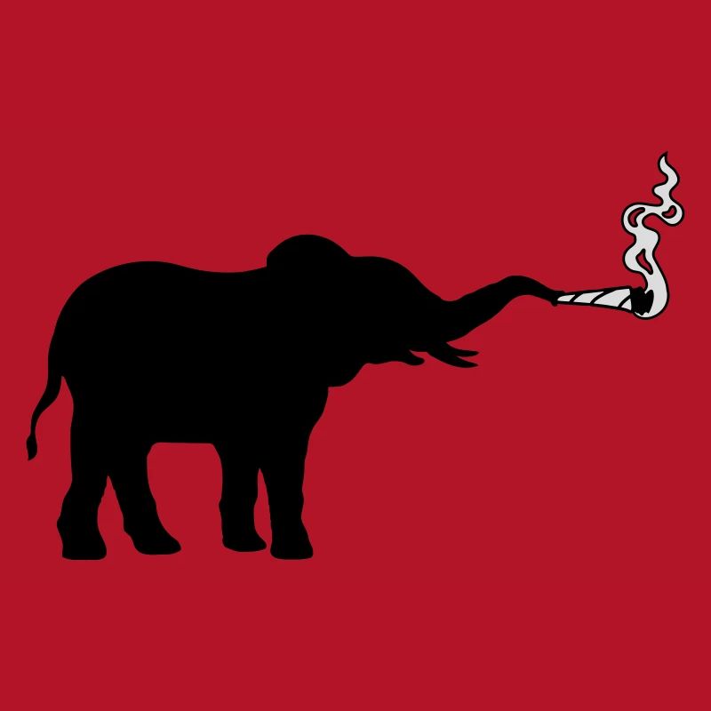 Fumer l’herbe à joint d’éléphant