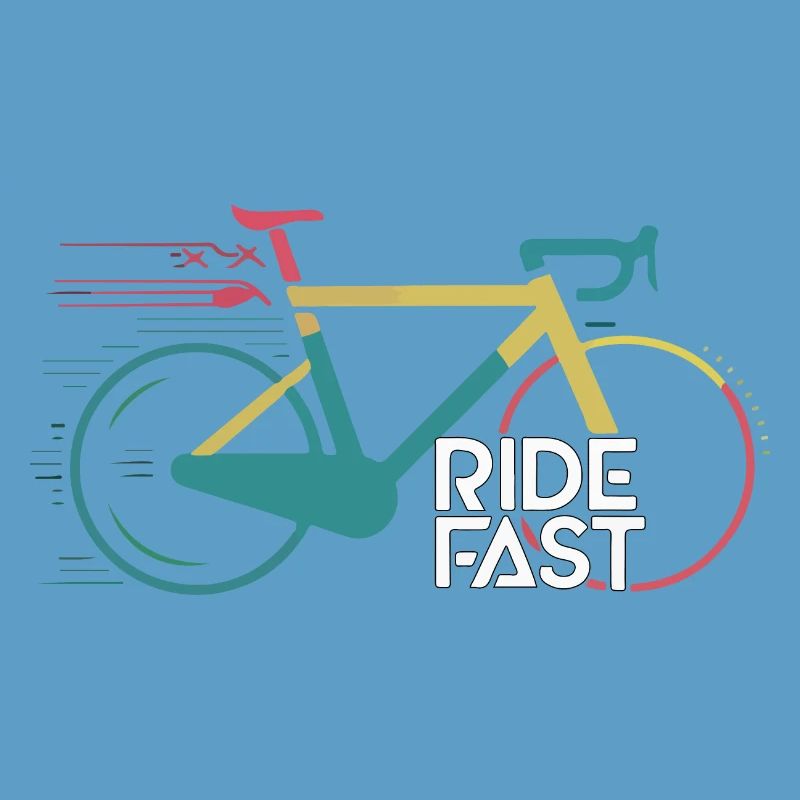 Conception d’impression de vélo de vitesse vive