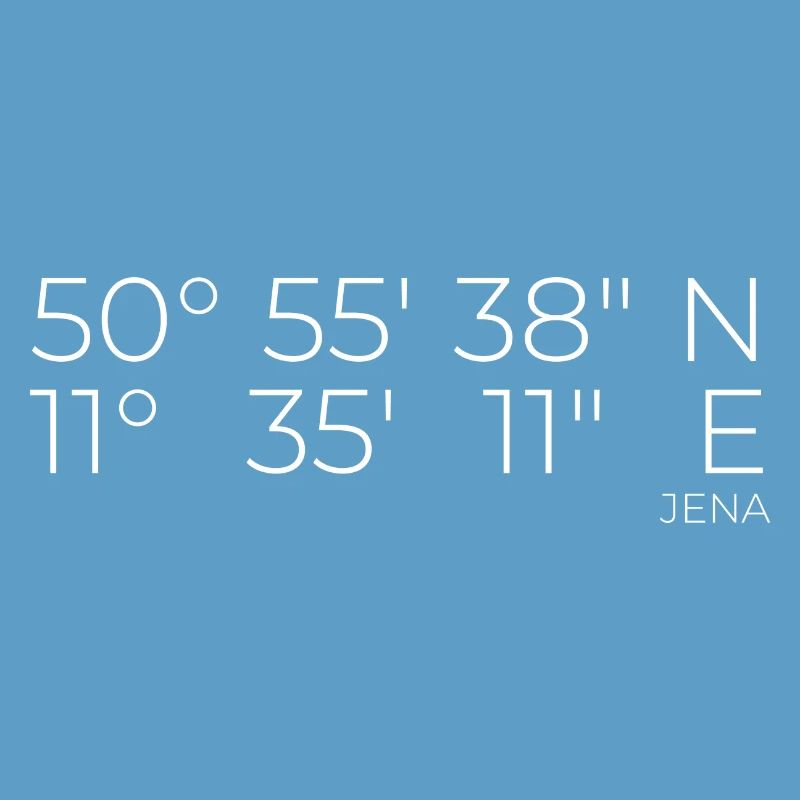 Coordinates Jena, Thuringia