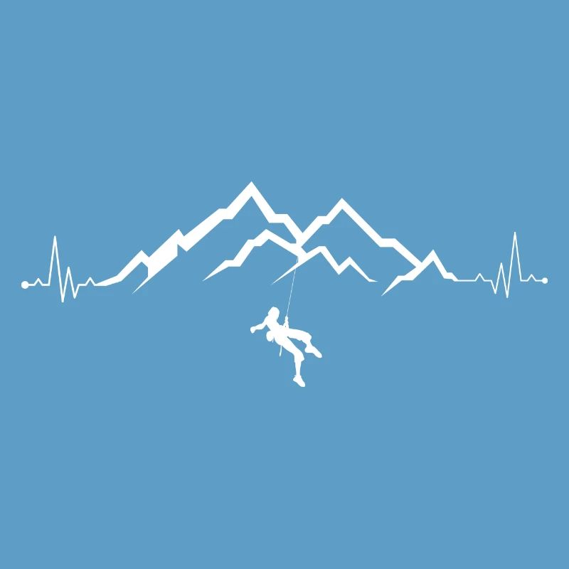 Summit Climber on Mountain Range Pulse
