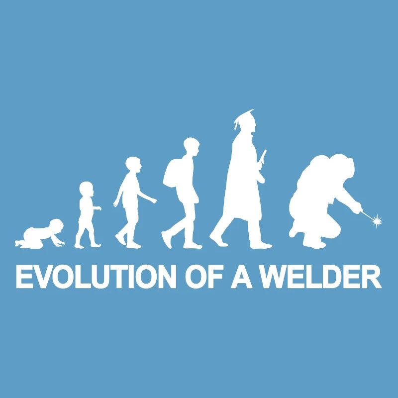 Evolution eines Schweißers
