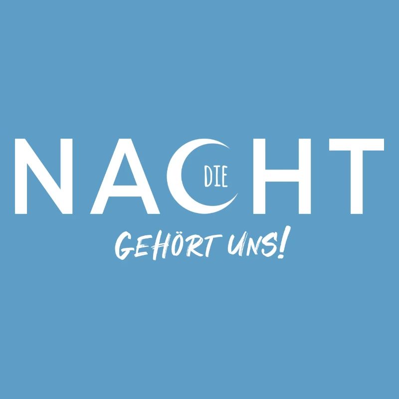 La nuit est à nous - conception vectorielle avec effet de texte