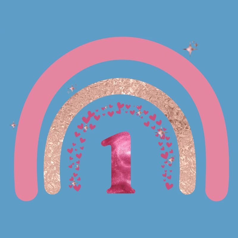 1. Geburtstag Regenbogenrose