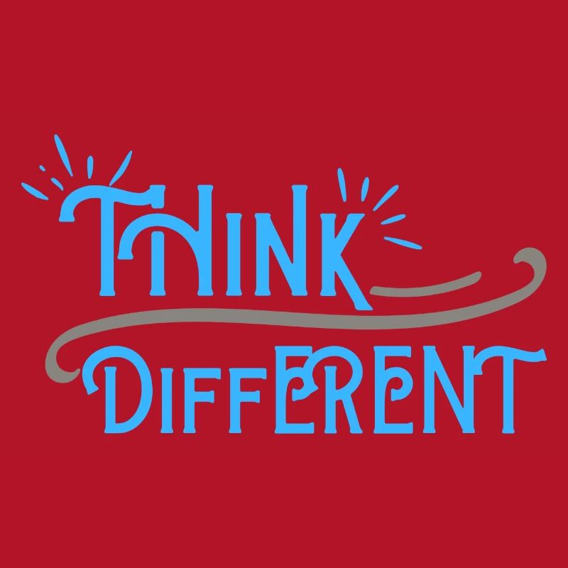Think Differnet Blaue Grau Design