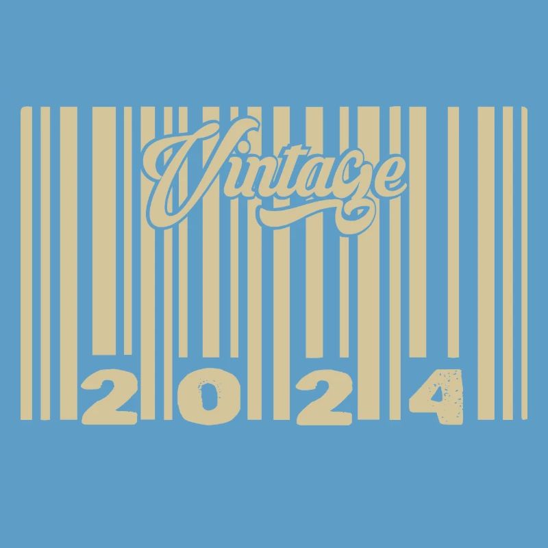 vintage 2024 Barcode 2024: Year 2025.