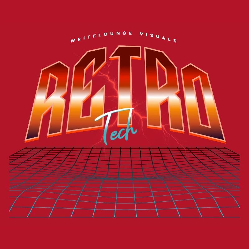 Retro Tech Neon Synthwave