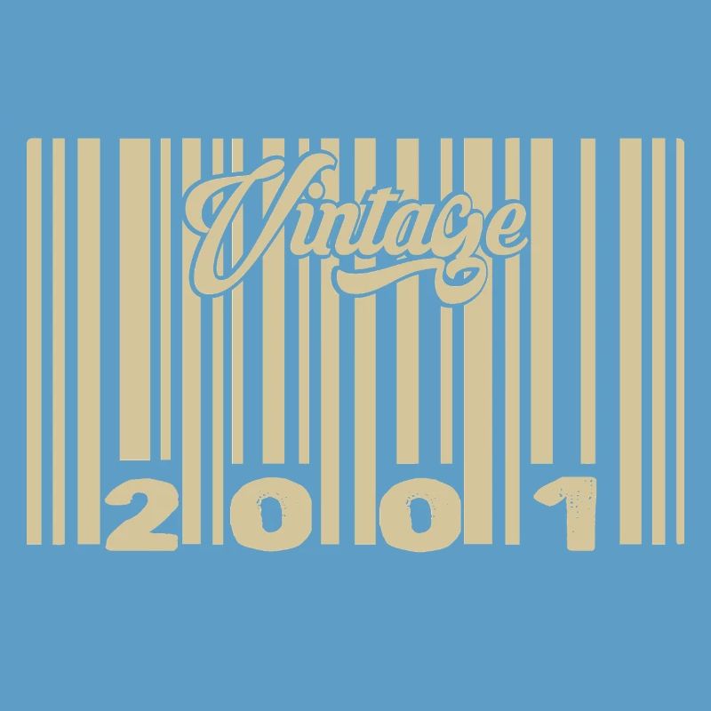 vintage 2001 Barcode 2001: Year 2025.