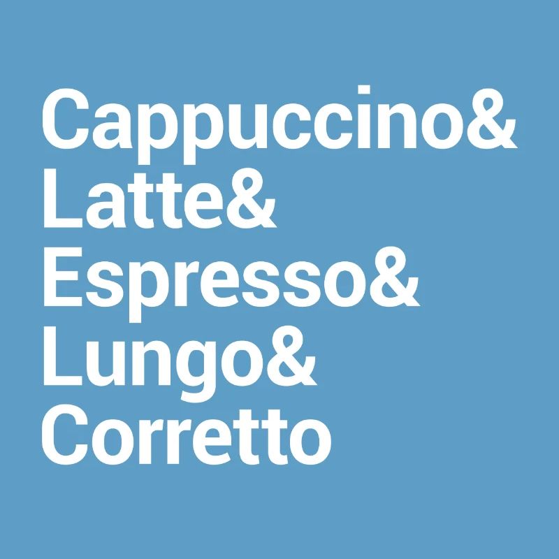 Conception de typographie de style café