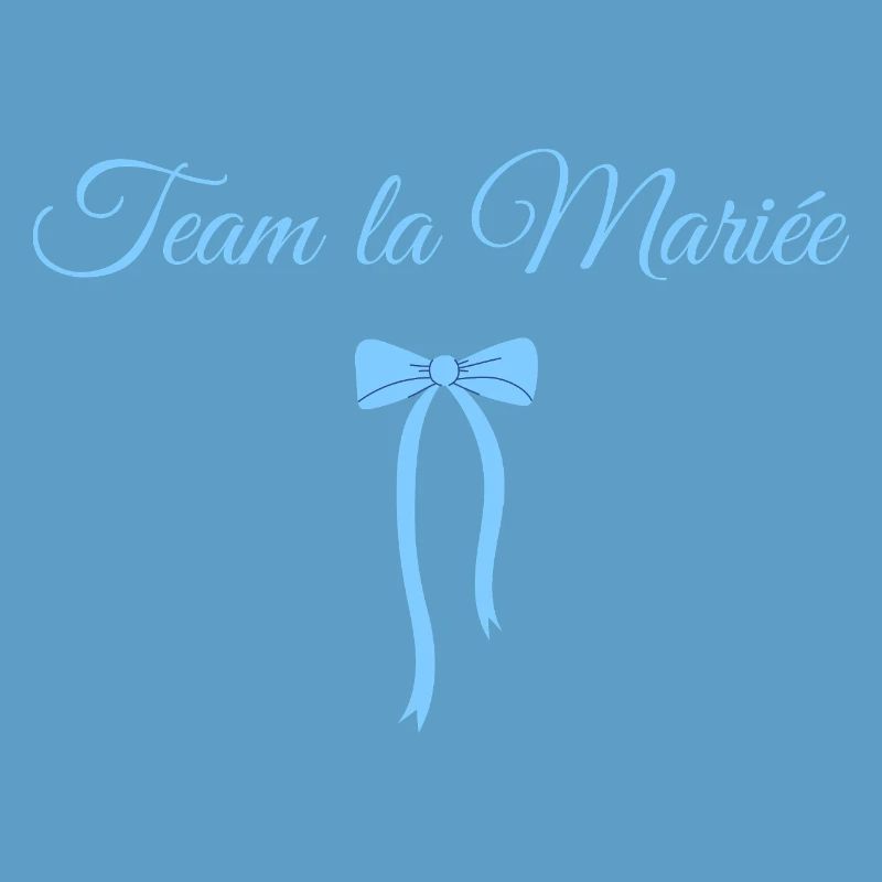 Team The Bride Blue Bow