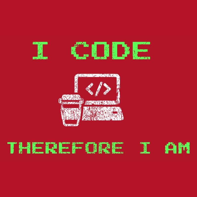 I Code Therefore I Am – Funny Developer Tee