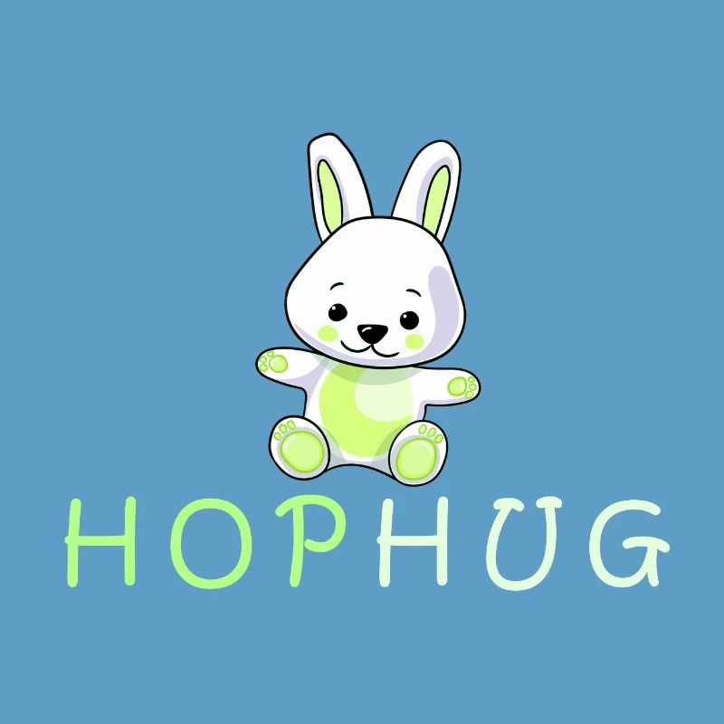 conception de baiser de main de lapin aimant