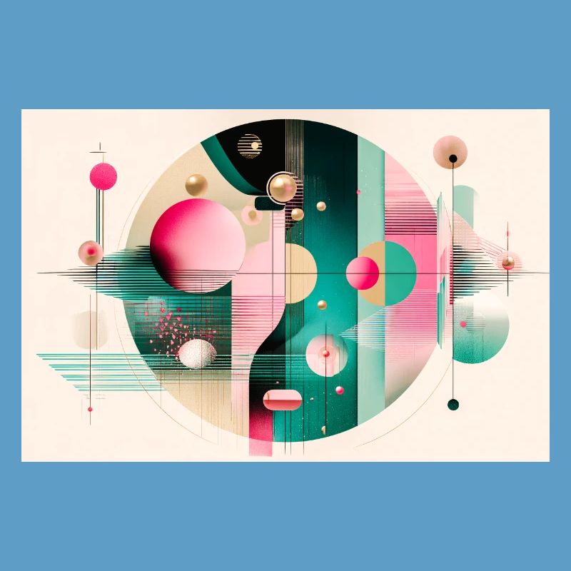 Abstract composition with chromatic flight