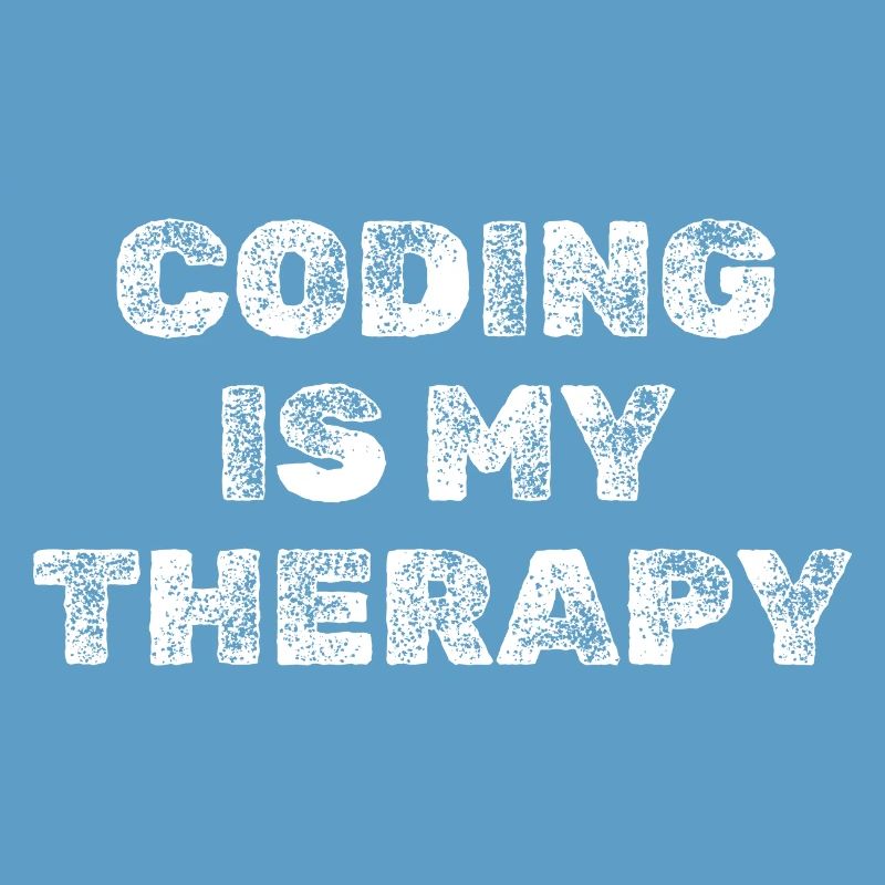 Coding Is My Therapy Programmierer Shirt