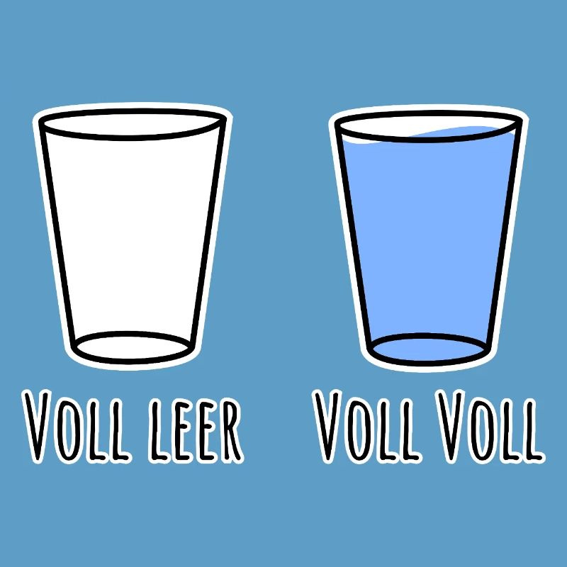 Completely empty and fully full! Full German language!