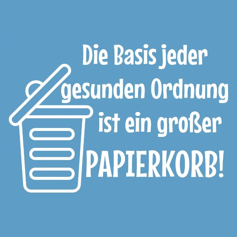 Basic Order: Large Wastepaper Bin Witzer Saying Office