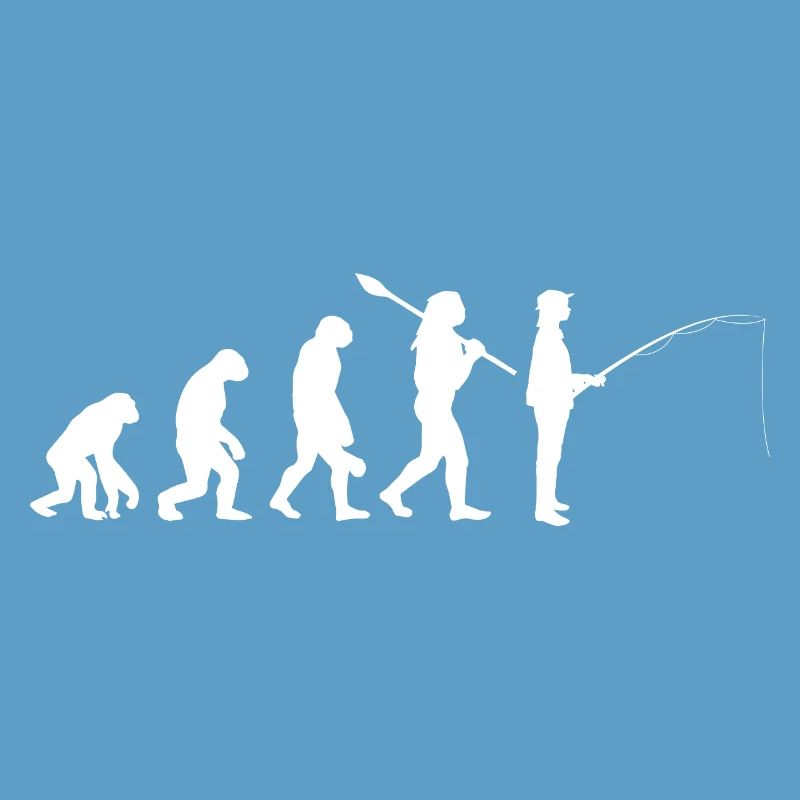 Évolution de la silhouette de pêche humaine