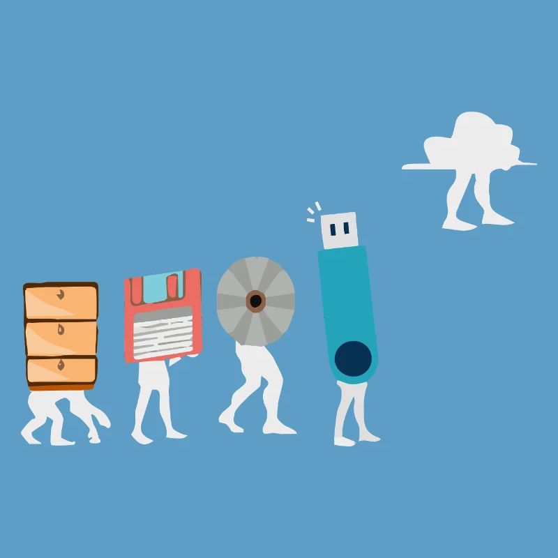 Cloud-Computing-Lustige Programmierer-Daten-KI-Software