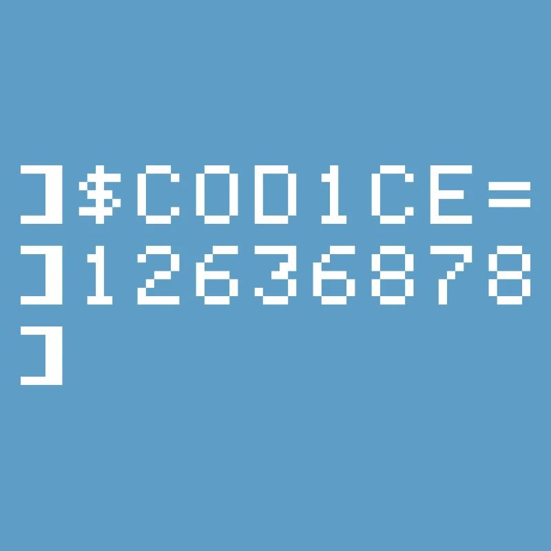 C0D1CE Codice 8-Bit Esadecimal Code Nerd Pix