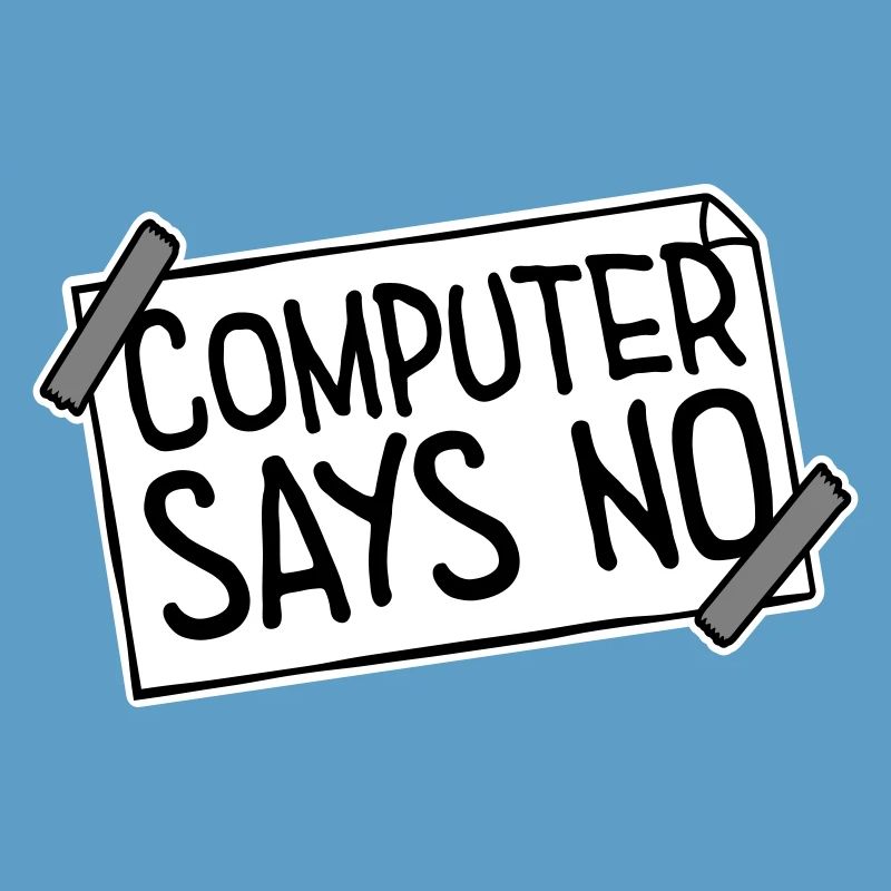 L’ordinateur dit pas de technique drôle de nerd programmeur