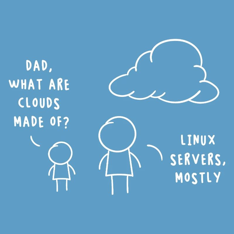Linux Server Cloud Computing Funny Saying