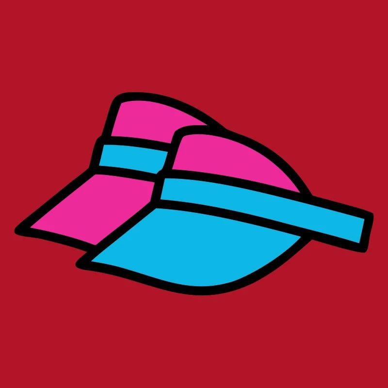 90er Sonnenblenden Retro Visor
