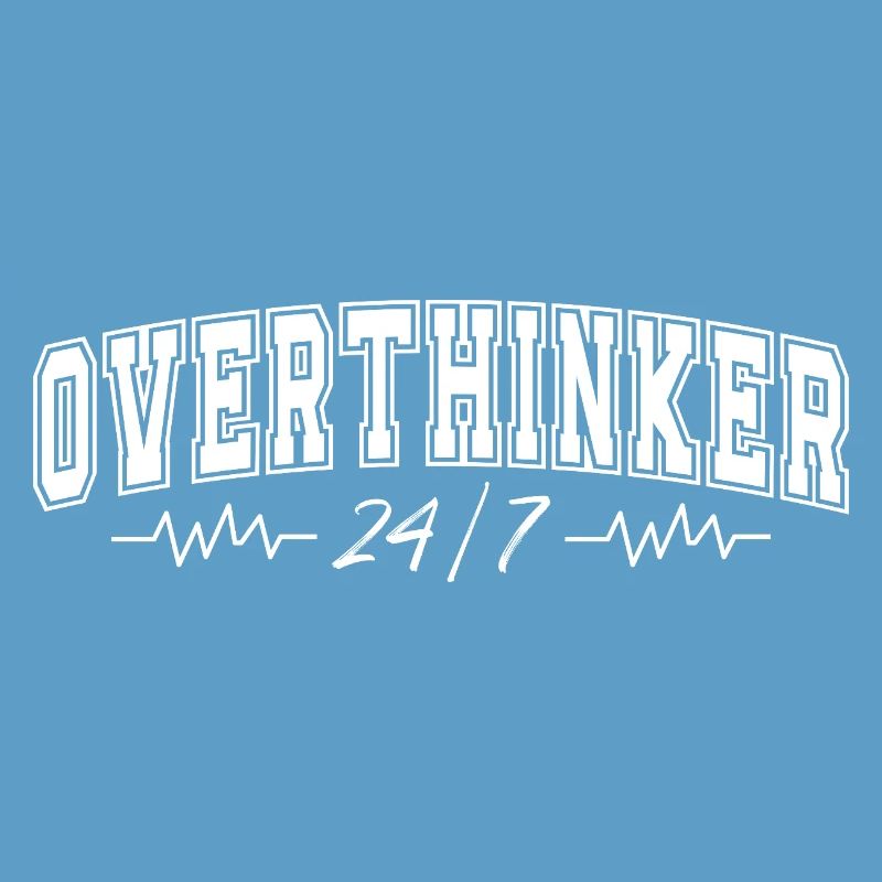 Überdenker 24/7 Herzschlag Overthinker Geschenk