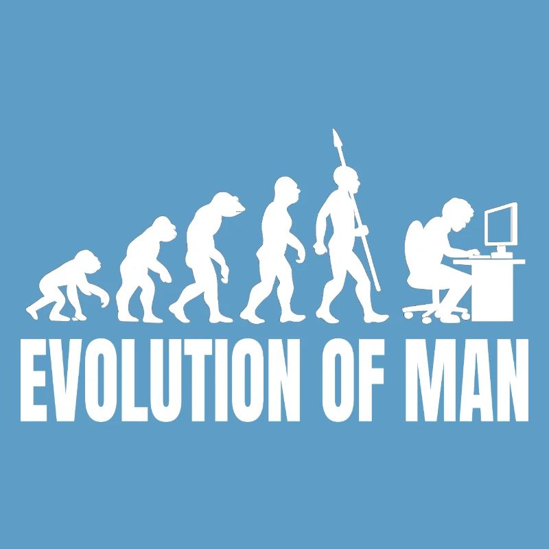 Programmer Computer Freak Evolution Retro