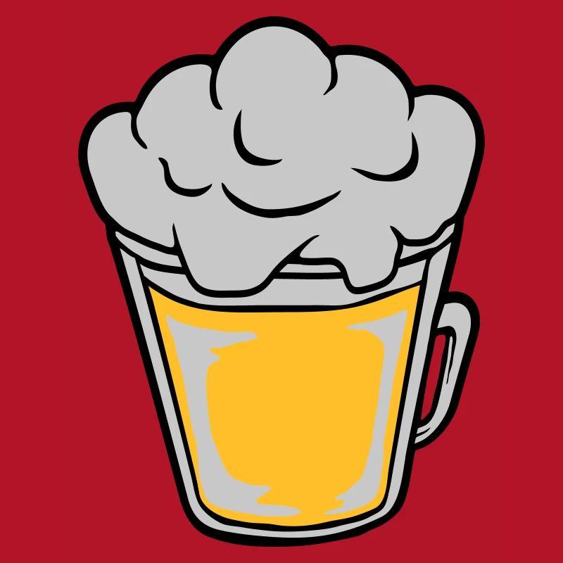 Comic Bier von oben