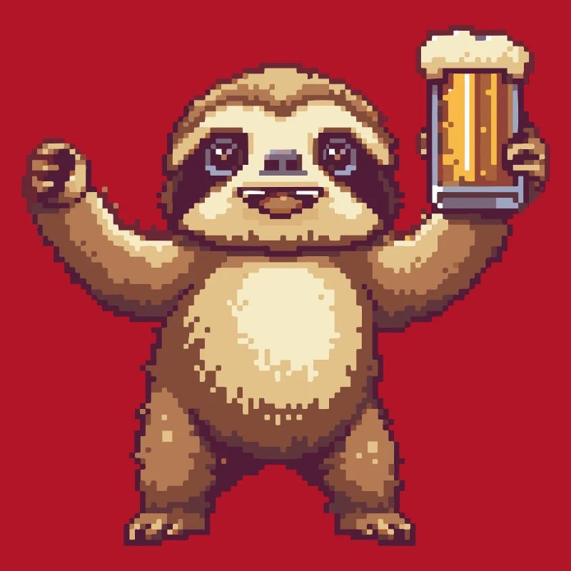 Sloth Pixel Beer