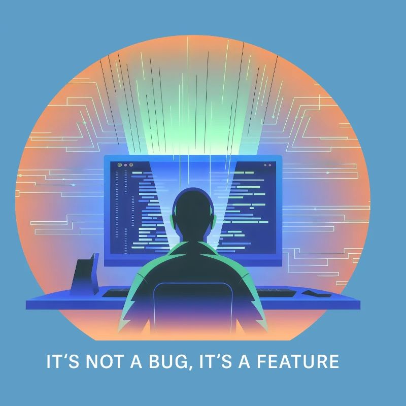 its not a bug its a feature Programmierer Software