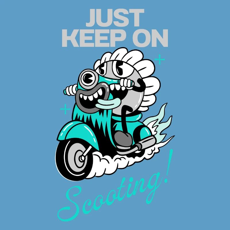 Just Keep On Scooting – Comic Scooter Fun
