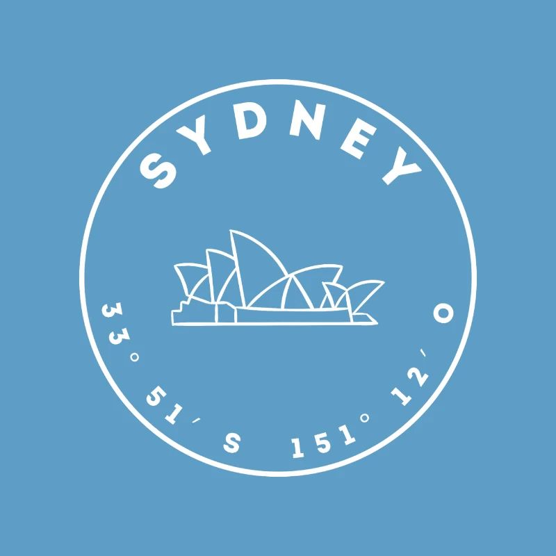 Sydney avec Opéra et Coordonnées
