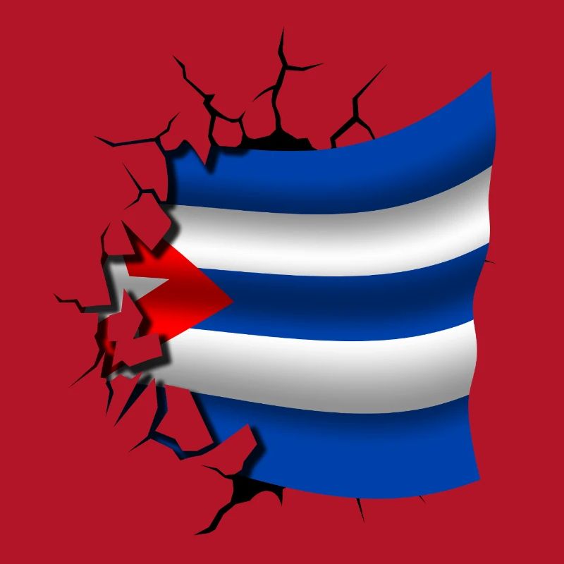 Drapeau de Cuba - Cuba - Drapeau Broken Design