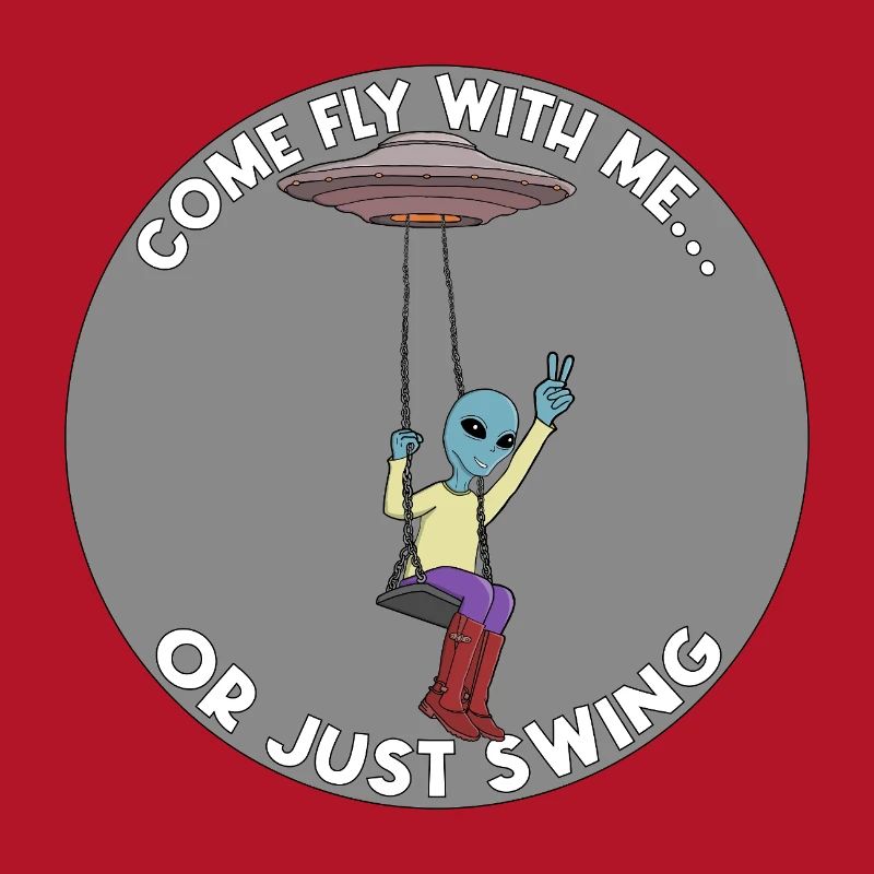 Komm, flieg mit mir oder schwing einfach Alien UFO