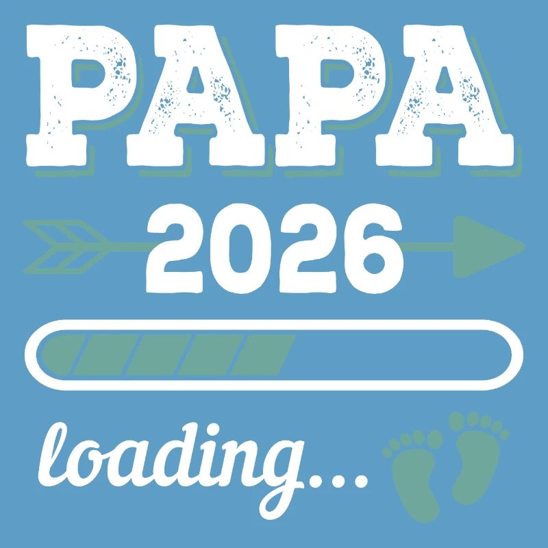 Papa 2026 Loading Werdender Vater Geschenkidee