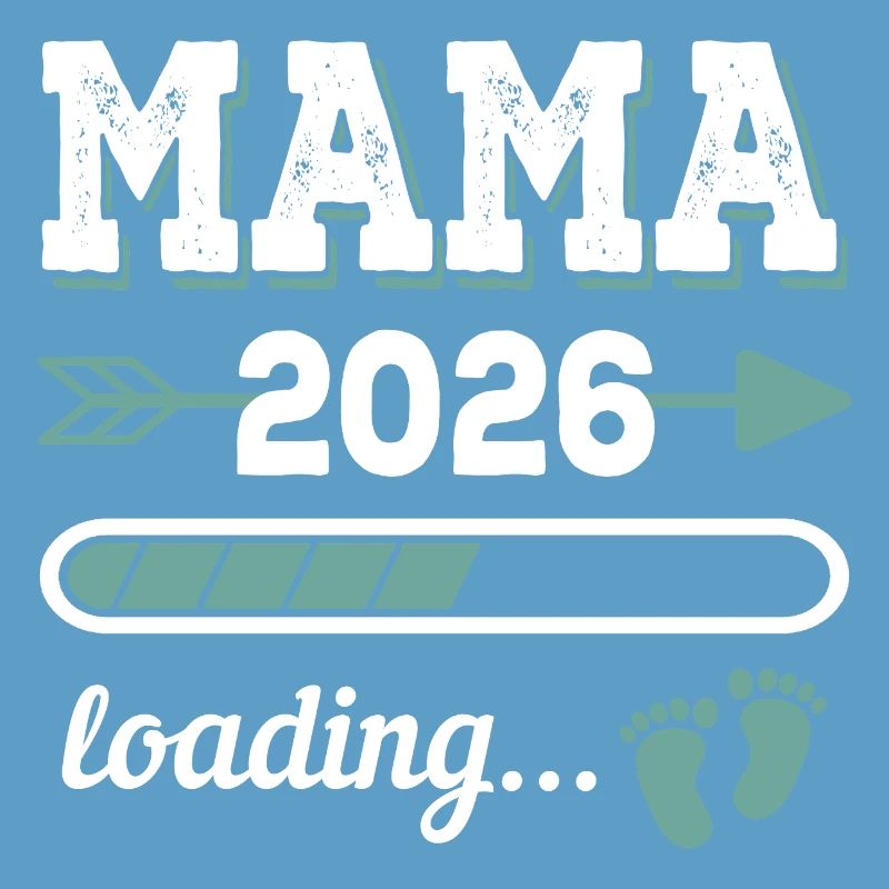 Mama 2026 Loading Werdender Mutter Geschenkidee