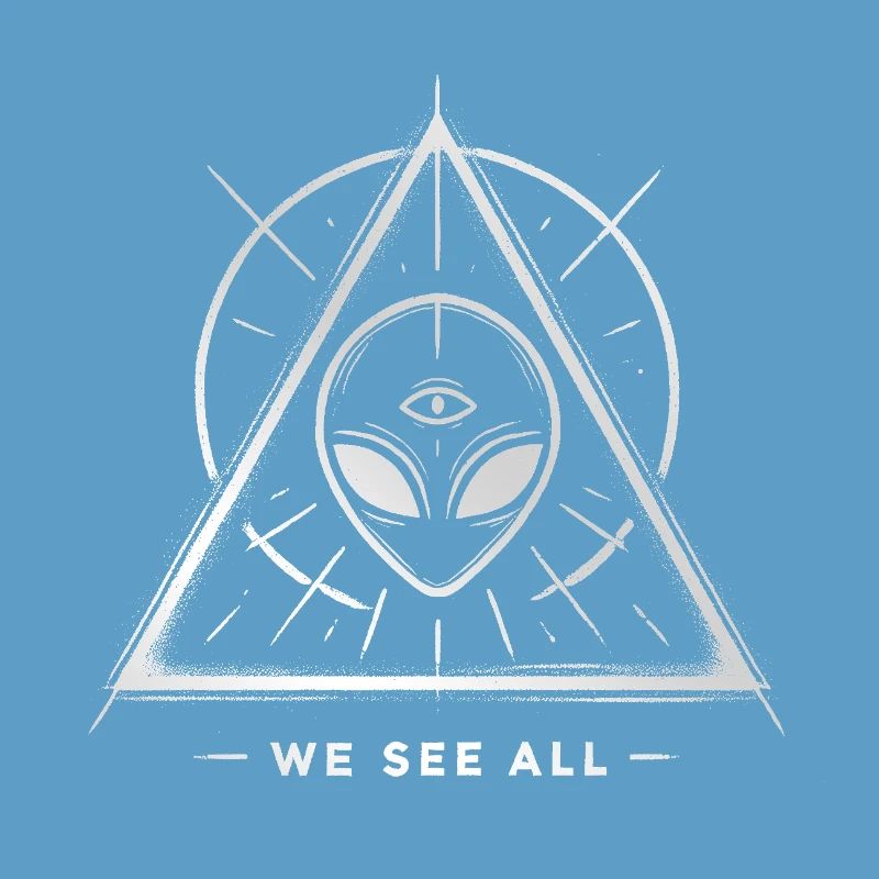 UFO Alien Eye Triangular Sigil