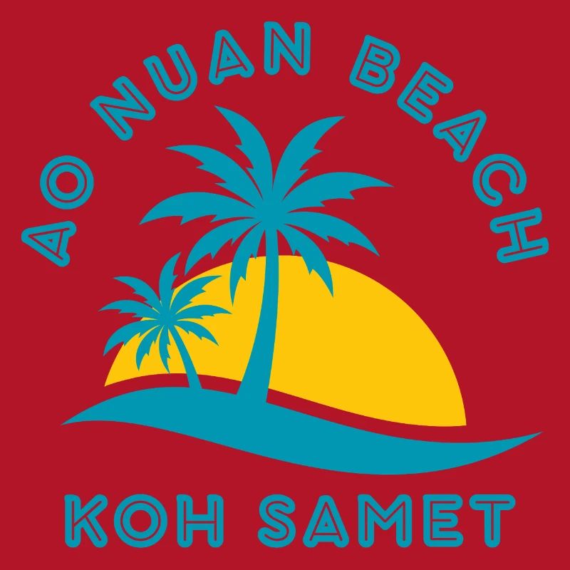 Koh Samet Palm Beach Sunset
