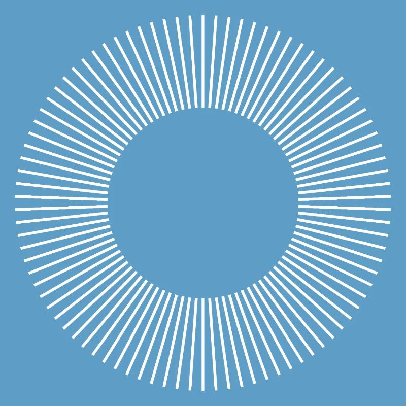 Geometric Sunburst Ring Pattern