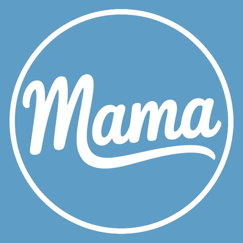 Mama Script Circle Logo T-Shirt