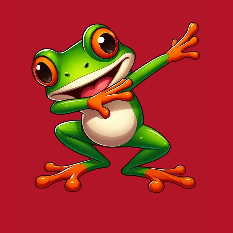 Cool Frog Dabbing Toad Style